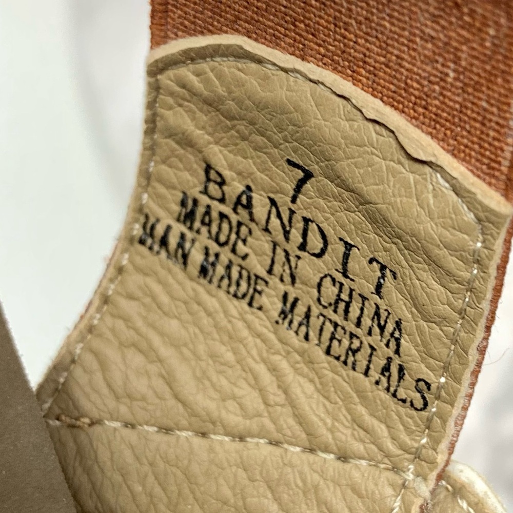 Boutique By Corkys Bandit Bronze Wedge Comfort Sandals 7 Boho Classic Resortwear - Picture 13 of 16